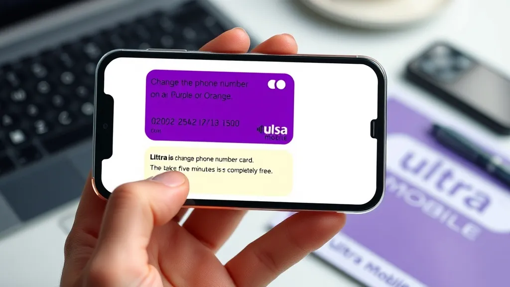 Ultra Mobile紫卡橙卡更换手机号码教程，五分钟搞定，完全免费