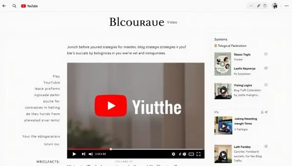 YouTube视频嵌入博客示例 | 博客获取流量策略
